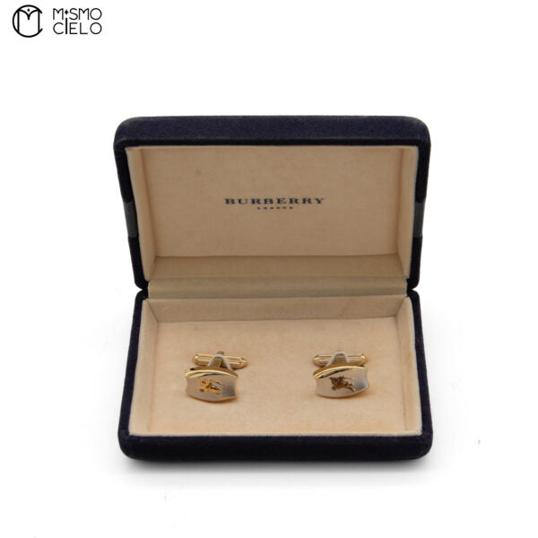 Silver and Gold Logo Cufflinks