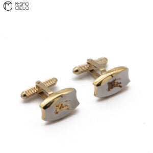 Silver and Gold Logo Cufflinks