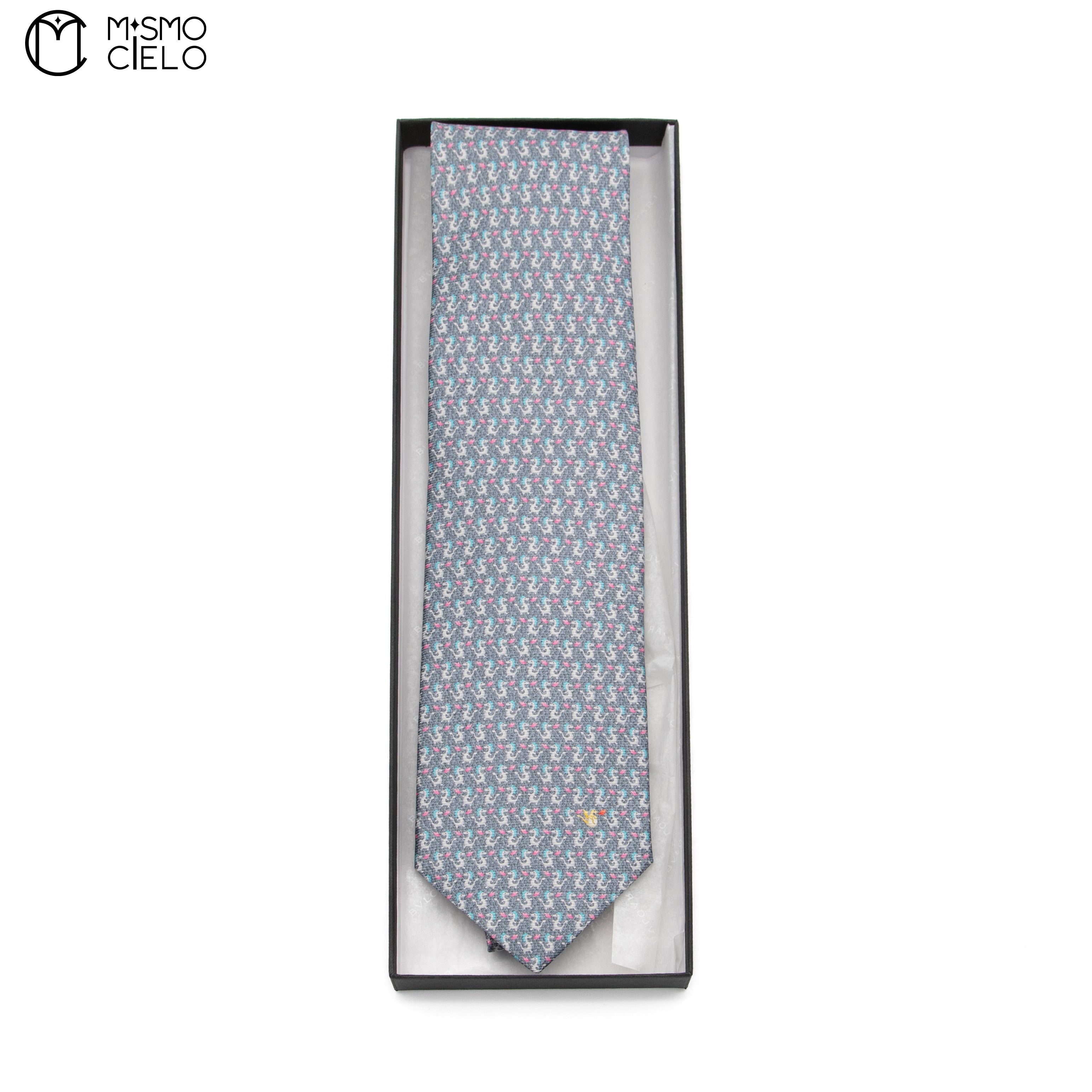 Silk Motif Dragon Tie