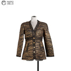 Black and Gold Tweed Jacket