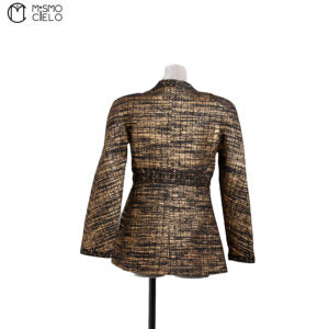 Black and Gold Tweed Jacket