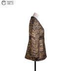 Black and Gold Tweed Jacket