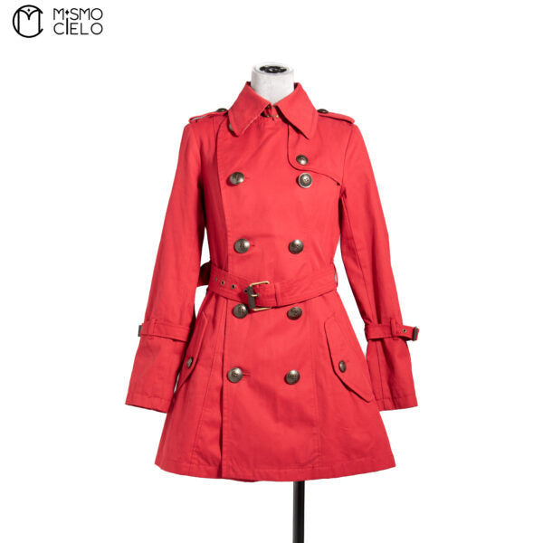 Red London Trench Coat Blue Label