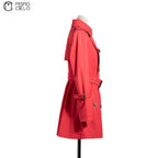 Red London Trench Coat Blue Label