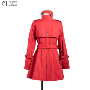Red London Trench Coat Blue Label
