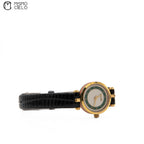 GUCCI 2000L Sherry Line Black Crocodile Strap *#