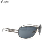 Grey Metal CHANEL Label Sunglasses