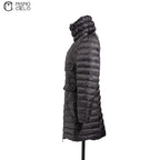Black ZEIA GIUBBOTTO Long Down Jacket