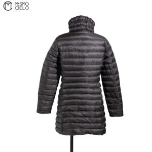 Black ZEIA GIUBBOTTO Long Down Jacket