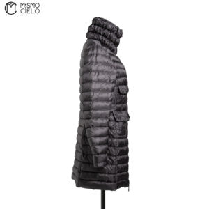 Black ZEIA GIUBBOTTO Long Down Jacket