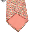 Pink Equestrian Motif Tie
