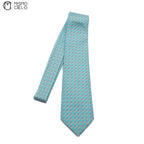 Blue Chain Pattern Tie