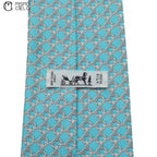 Blue Chain Pattern Tie