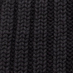 LOUIS VUITTON M75368 Black Gaston Patch Wool Scarf 147 cm