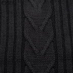 LOUIS VUITTON M75368 Black Gaston Patch Wool Scarf 147 cm