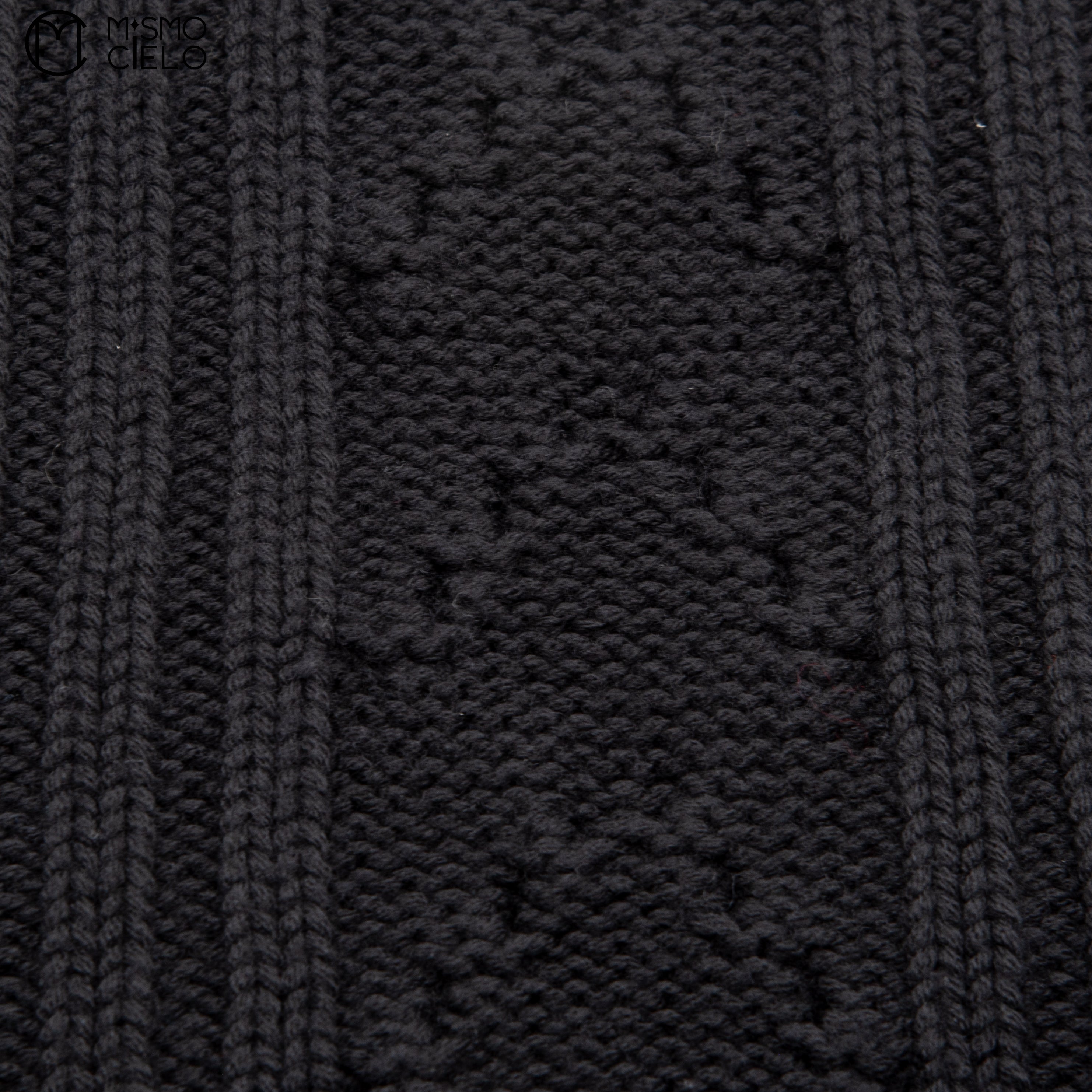 LOUIS VUITTON M75368 Black Gaston Patch Wool Scarf 147 cm