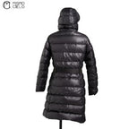 Black and Gold Long Down Jacket