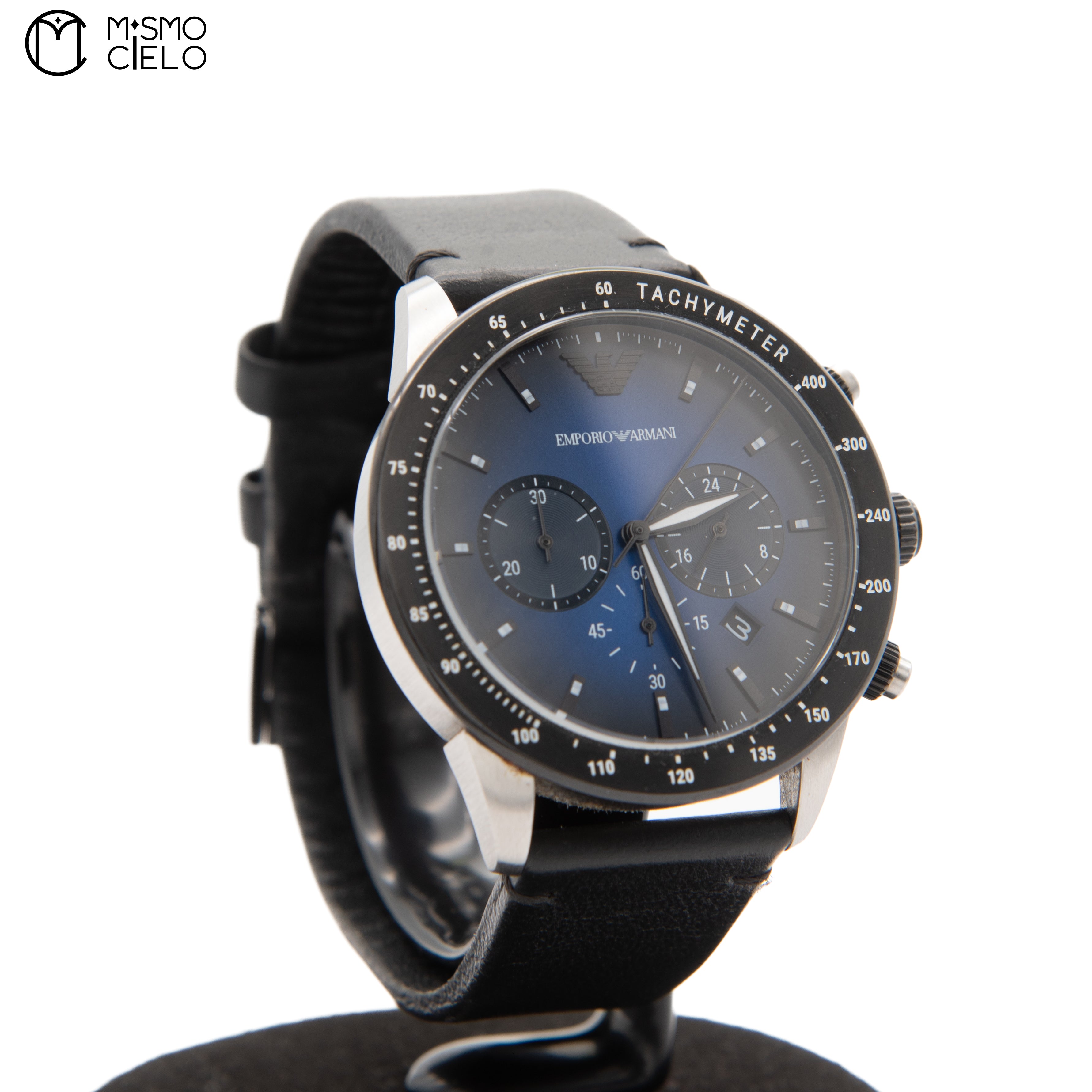 Chrono Leather Strap Watch