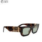 Tortoiseshell Sunglasses with Side Logo