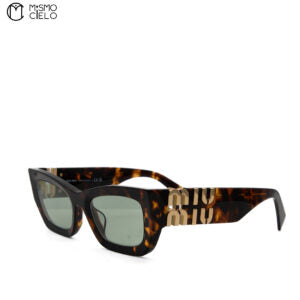 Tortoiseshell Sunglasses with Side Logo
