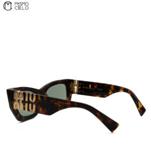 Tortoiseshell Sunglasses with Side Logo