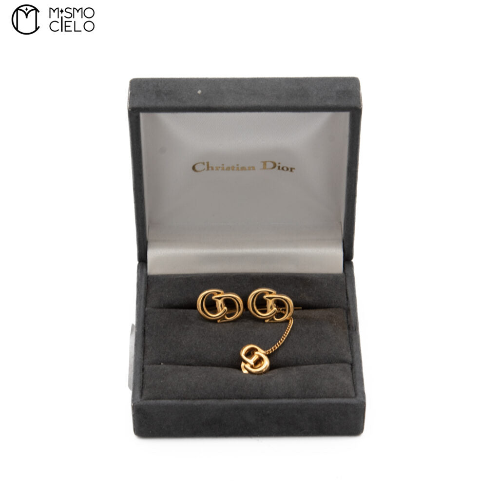 Gold CD Cufflink Set