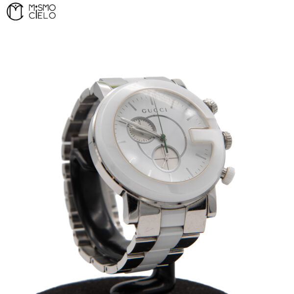 White G Face Chrono Watch