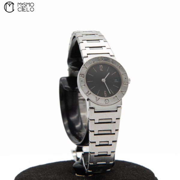 Silver and Black Watch