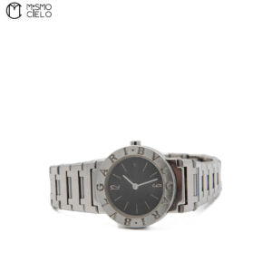 Silver and Black Watch