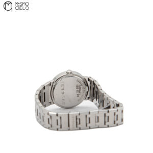 Silver and Black Watch