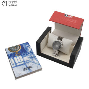 Tradition Chrono Black Dial Stainless Steel Watch