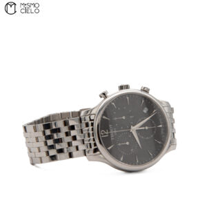 Tradition Chrono Black Dial Stainless Steel Watch