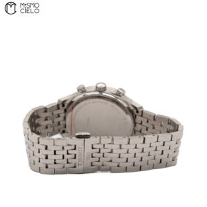 Tradition Chrono Black Dial Stainless Steel Watch