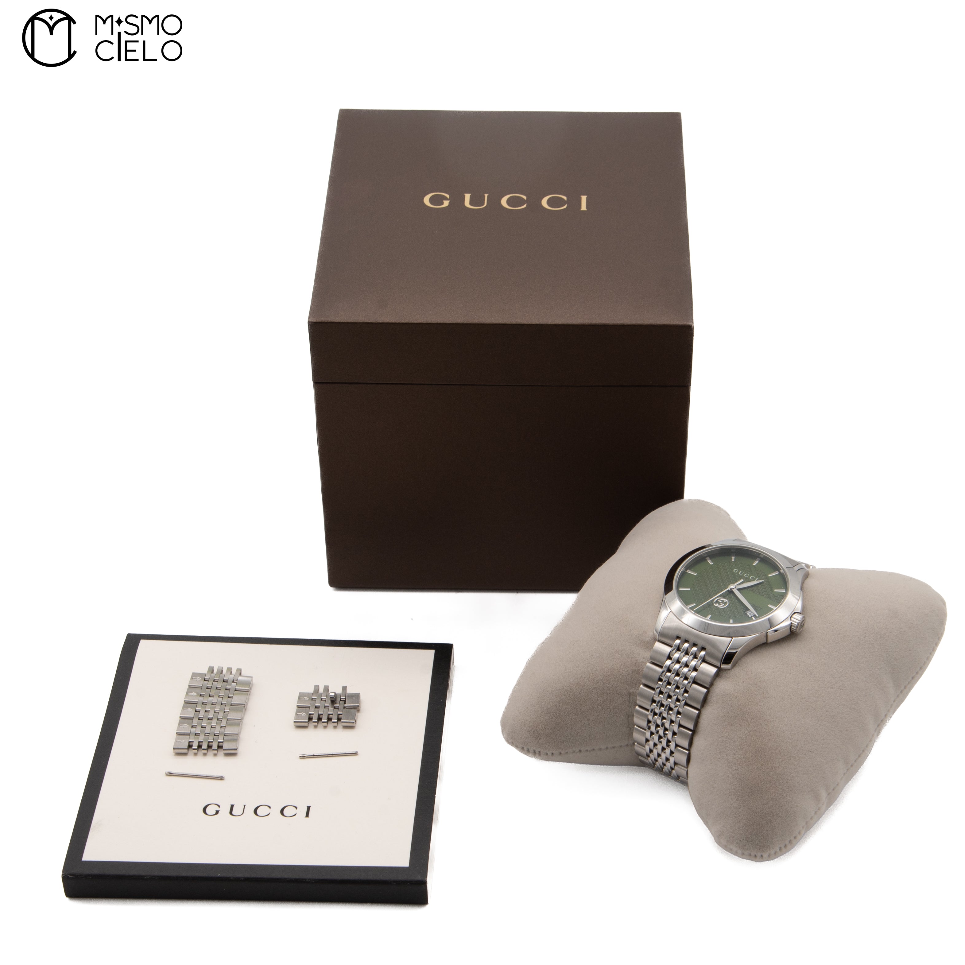 GUCCI 126.4 Green Timeless G Watch # *
