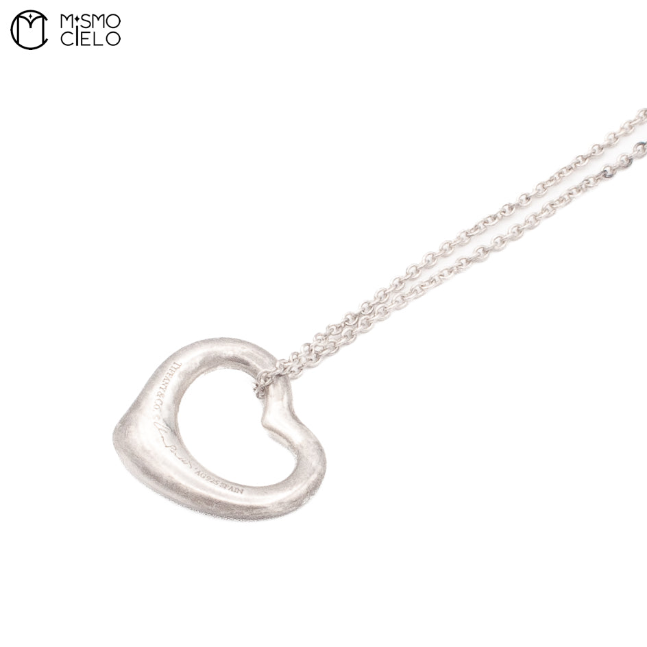 TIFFANY Silver Heart Necklace * ^
