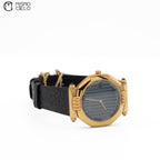 Gold and Navy Quartz Watch *