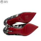 Hot Chick Leather Heel Pumps Size 36.5 *