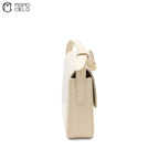 Cream Triomphe Calfskin Claude Shoulder Bag
