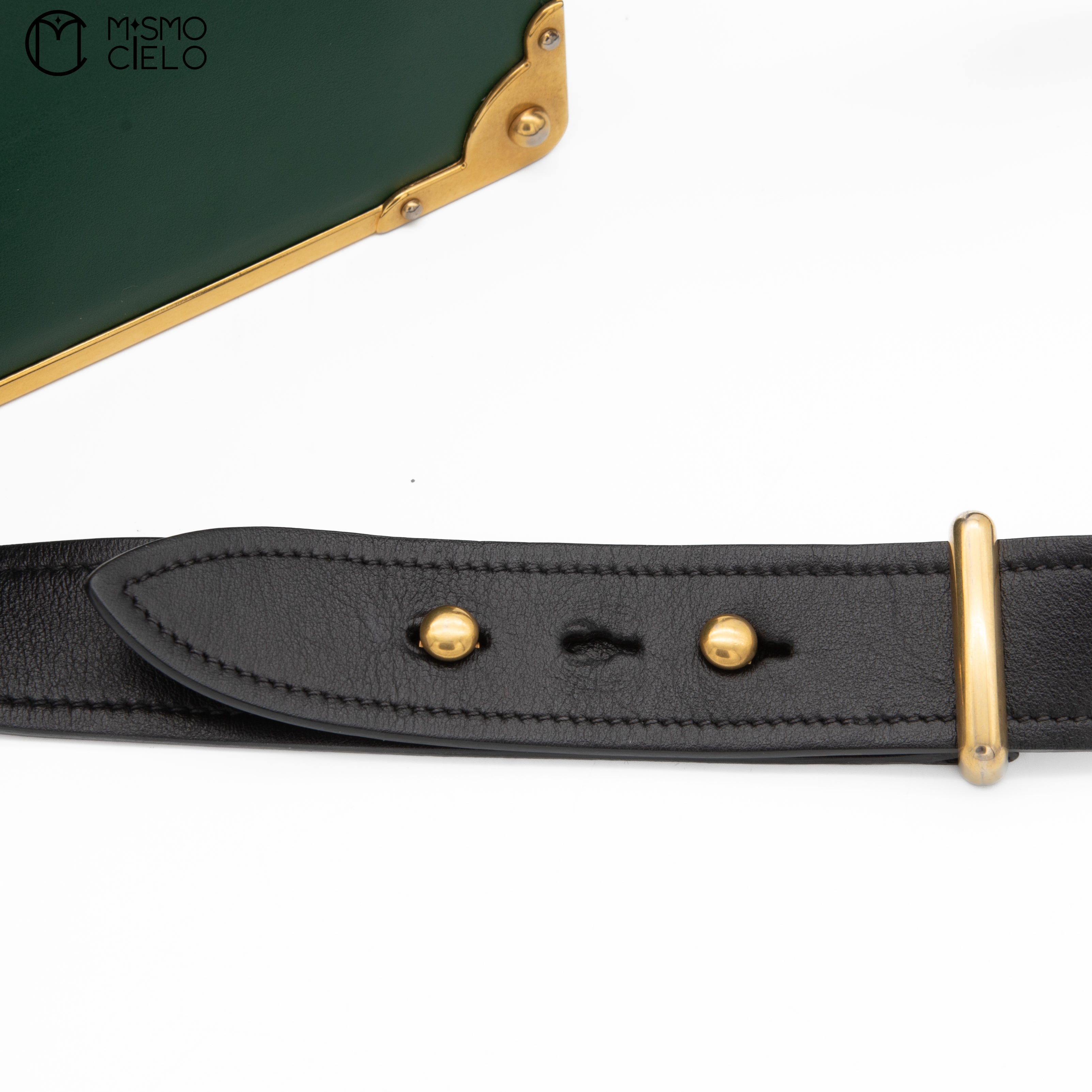 Green & Black Cahier Shoulder Bag