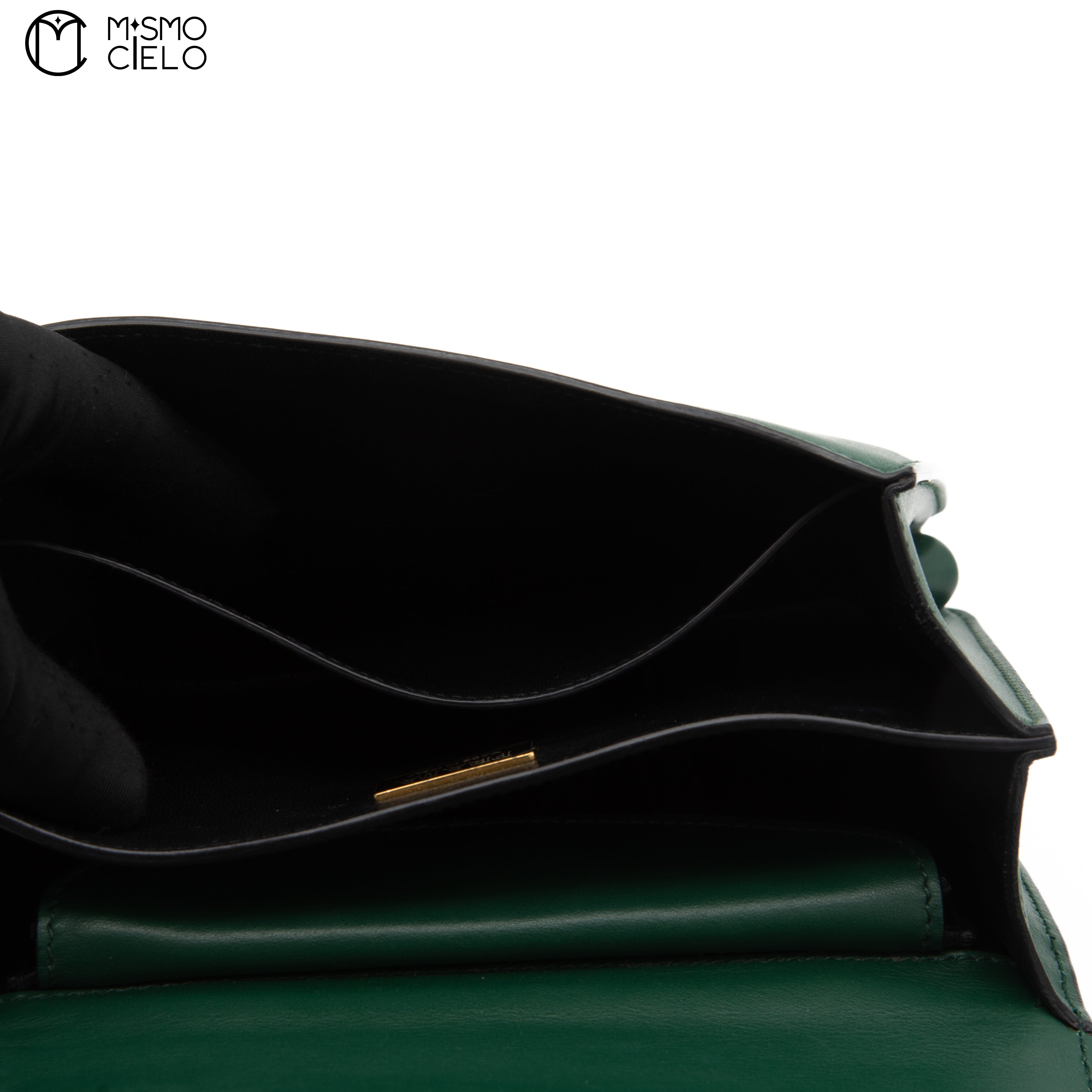 Green & Black Cahier Shoulder Bag