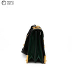 Green & Black Cahier Shoulder Bag