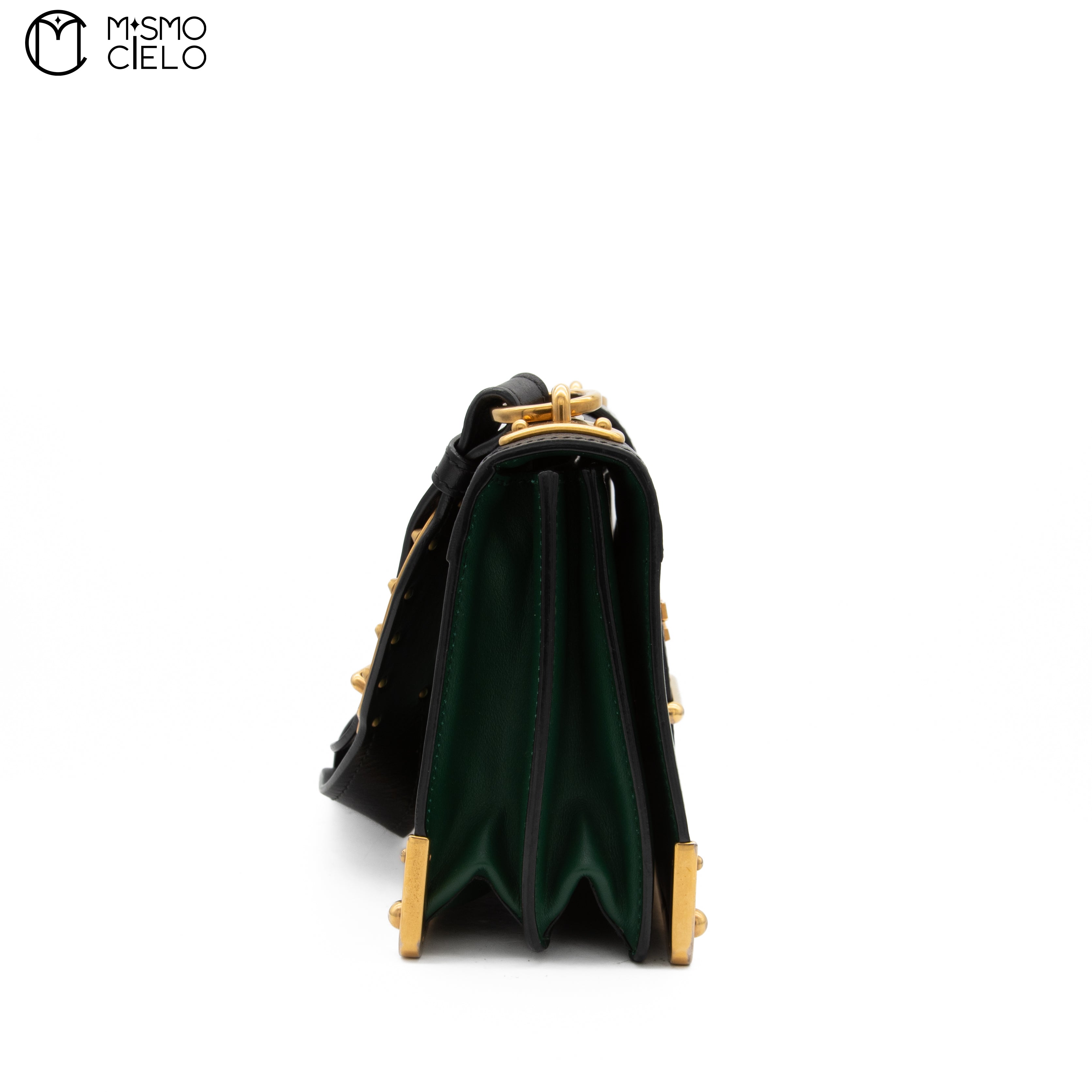 Green & Black Cahier Shoulder Bag