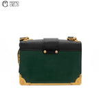 Green & Black Cahier Shoulder Bag