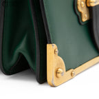 Green & Black Cahier Shoulder Bag