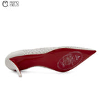 Apostropha Mess Strass 80 White Crystal Heels Size 38