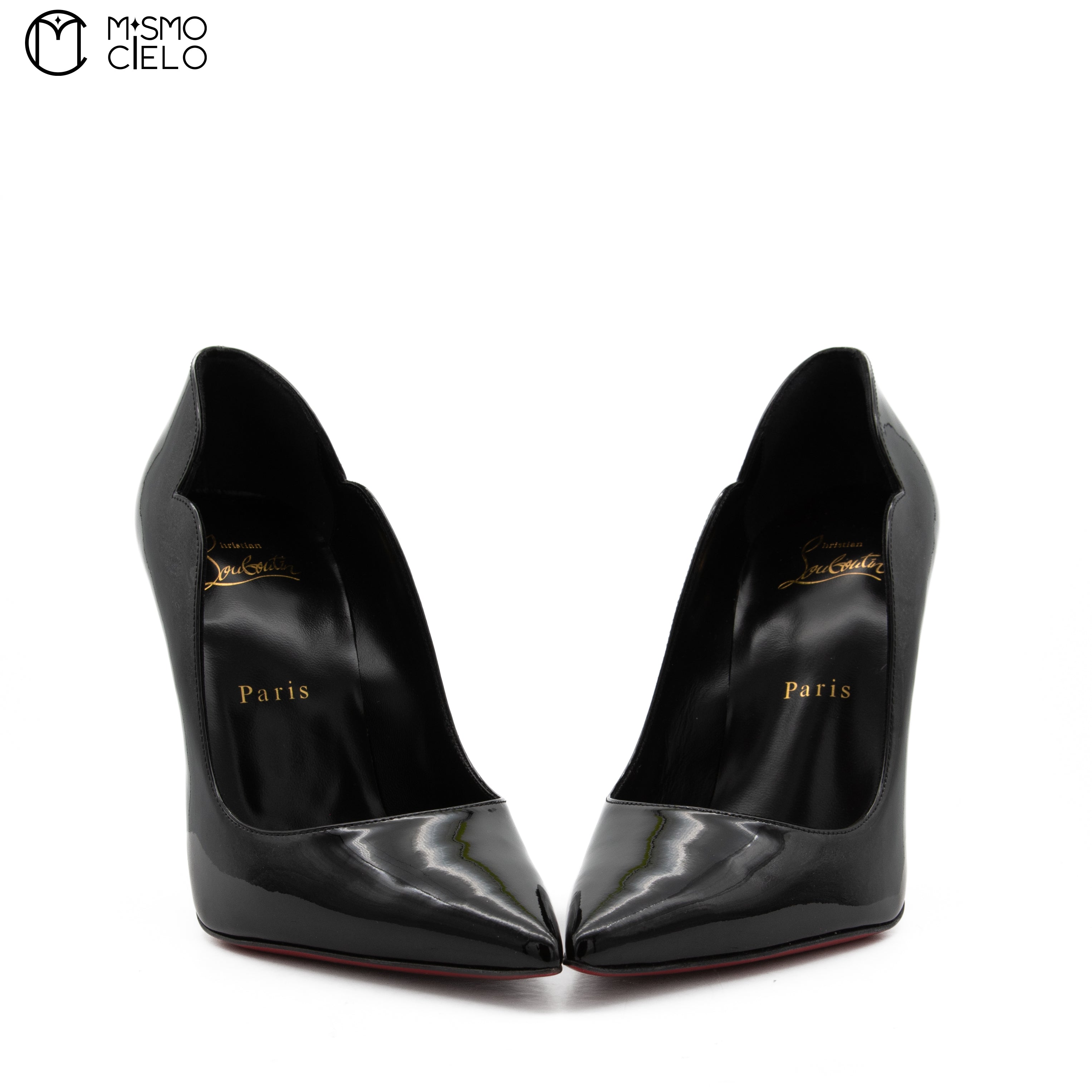 Lipchick 100 Black Patent Pumps Size 38