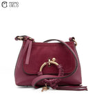 Burgundy See by Chloe Mini Joan Shoulder Bag