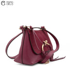 Burgundy See by Chloe Mini Joan Shoulder Bag