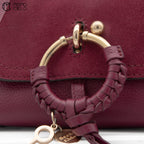 Burgundy See by Chloe Mini Joan Shoulder Bag