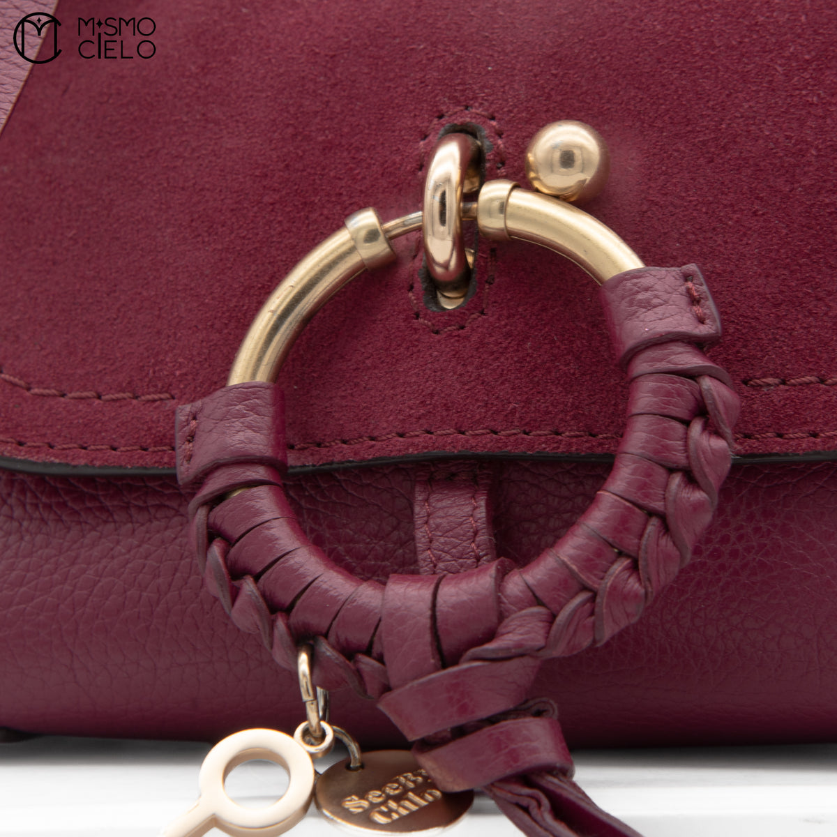Burgundy See by Chloe Mini Joan Shoulder Bag